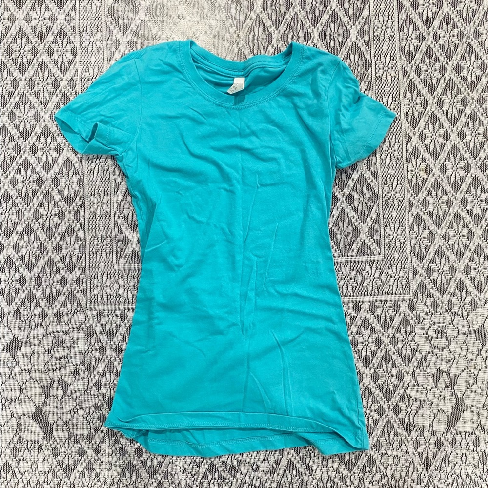 Next Level Apparel Women's Turquoise Blouse